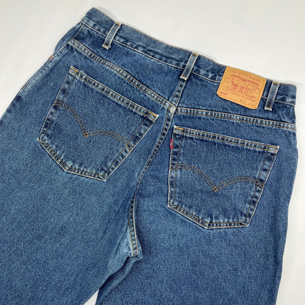 Levis 560 Loose Fit Jeans 36x34 Blue Vintage 90s Streetwear Denim 1999